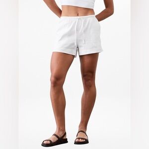 Athleta Women's High Waist White Shorts Sz Medium